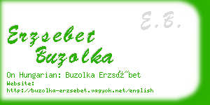 erzsebet buzolka business card